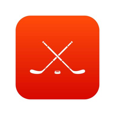 Hokey simgesi dijital kırmızı