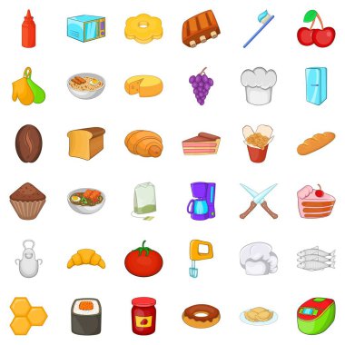 Taçları Icons set, karikatür tarzı