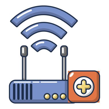 Yönlendirici onarım simgesi, karikatür tarzı.