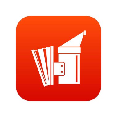 Fümigasyon simgesi dijital kırmızı