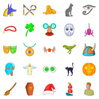 Hayal Icons set, karikatür tarzı