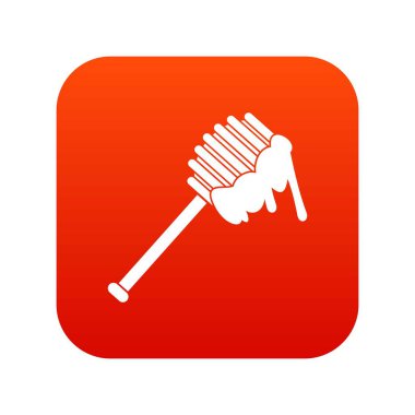 Tatlım kaşık simgesi dijital kırmızı