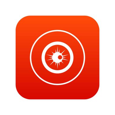 Göz simgesi dijital kırmızı