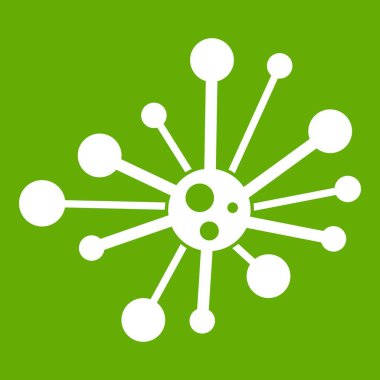 Yuvarlak bakteriler simgesi yeşil