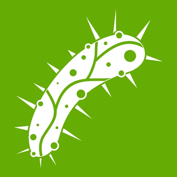 Virus ikona zelená — Stockový vektor
