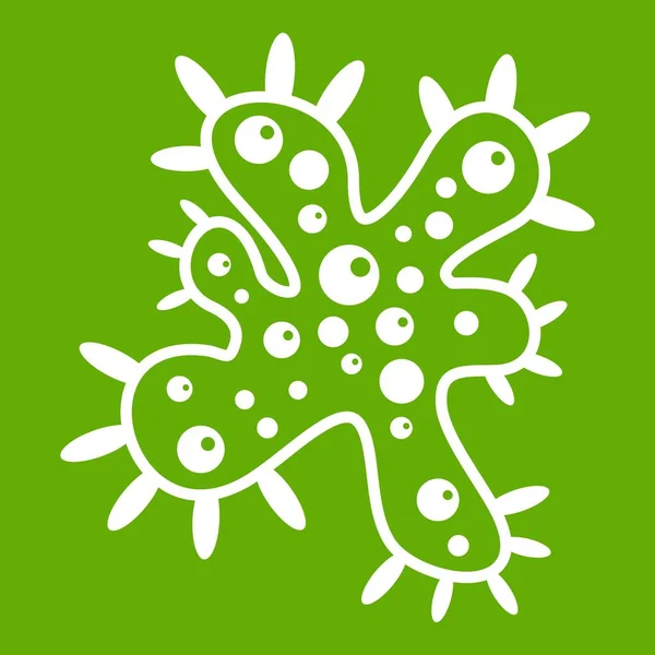 细菌图标绿色 — 图库矢量图片