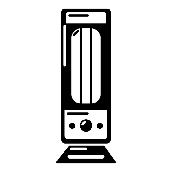 Olie verwarming pictogram, eenvoudige stijl. — Stockvector