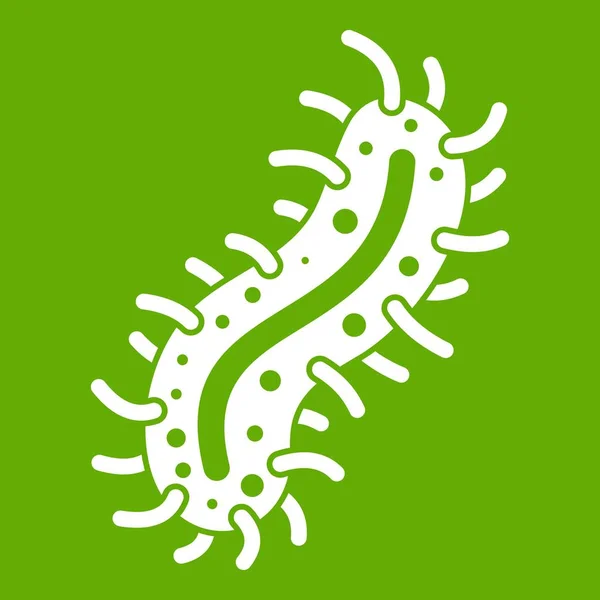 Veszélyes vírus ikon zöld cella — Stock Vector