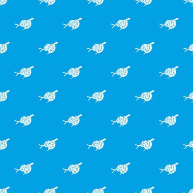 Boğa yılanı desen vektör kesintisiz mavi herhangi bir kullanım için tekrar