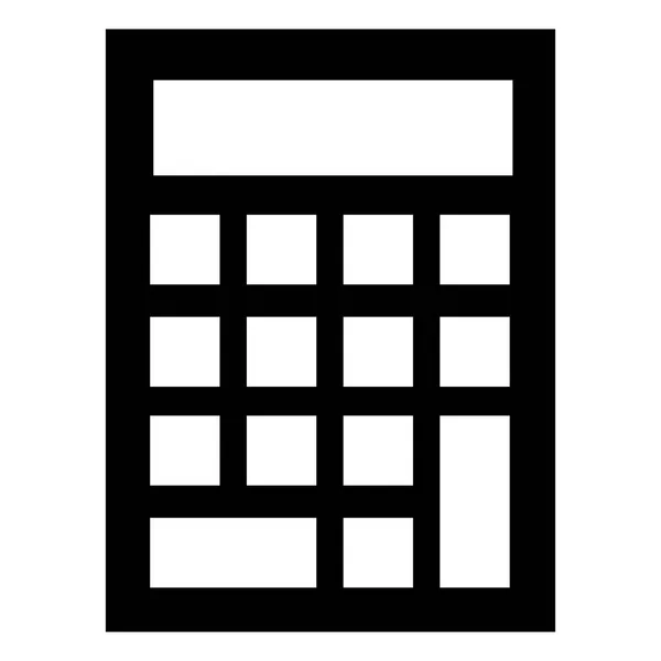 Skolans miniräknare ikon, enkel stil — Stock vektor