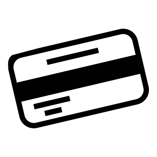 Icono de banco de tarjeta de crédito, estilo simple — Vector de stock