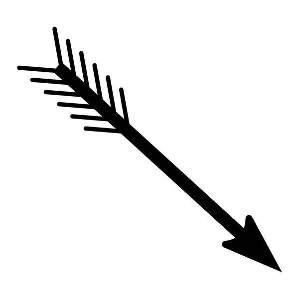 Ikonę strzałki łuku, prosty styl — Wektor stockowy