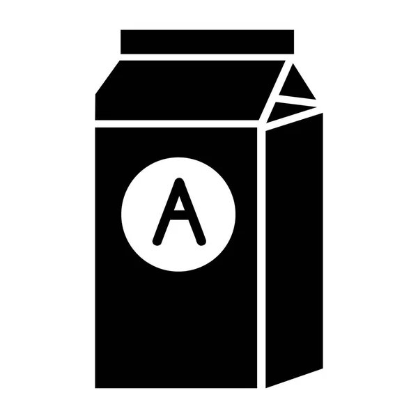 Juice pack ikon, enkel stil — Stock vektor