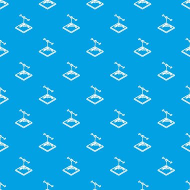 Silah d baskı desen vektör kesintisiz mavi
