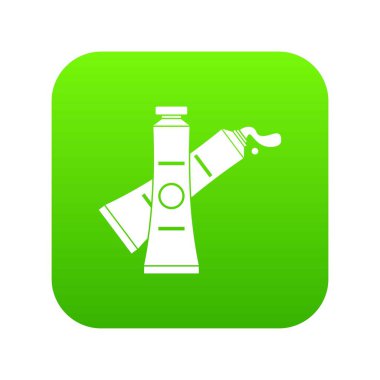 Yağlı boya simgesi dijital yeşil