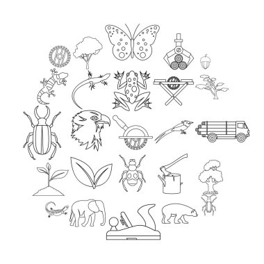Ligneous Icons set, anahat stili