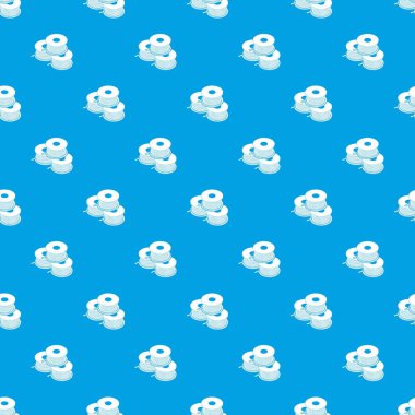 D yazıcı desen vektör kesintisiz mavi için kangal