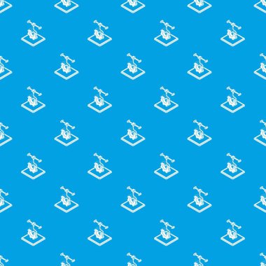 Karikatür d baskı desen vektör kesintisiz mavi