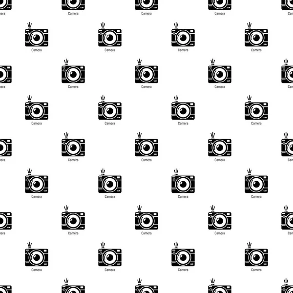 Modèle de caméra vecteur sans couture — Image vectorielle