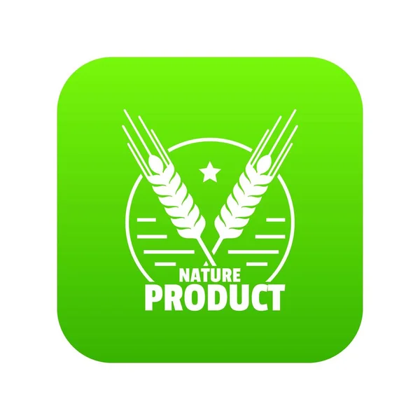 Vektorové ikony zelené pšenice — Stockový vektor