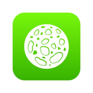 Ölü gezegen simgesi dijital yeşil