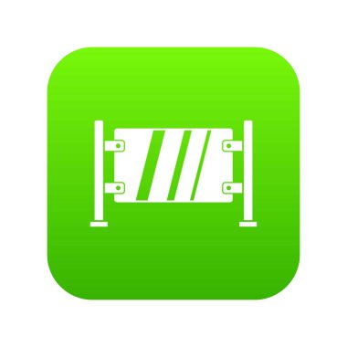 Cam kapı simgesi dijital yeşil