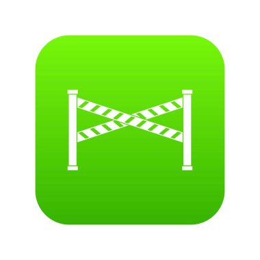 Polis hattı simgesi dijital yeşil