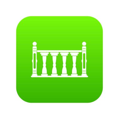 Korkuluk simgesi dijital yeşil