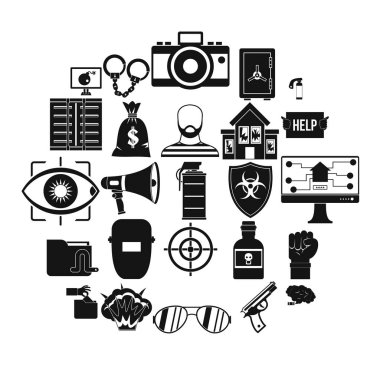 Hack Icons set, basit tarzı