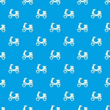 Scooter desen vektör kesintisiz mavi