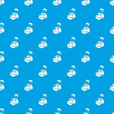 Seçim aday desen vektör kesintisiz mavi