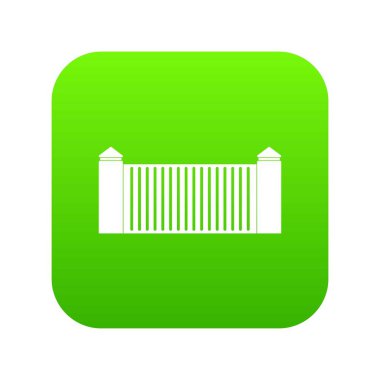 Taş çit simgesi dijital yeşil