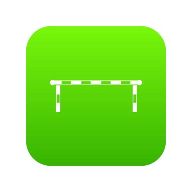 Çizgili bariyer simgesi dijital yeşil