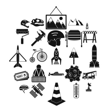 Kask Icons set. 25 kask vektör simgeler beyaz arka plan üzerinde izole web için basit bir set