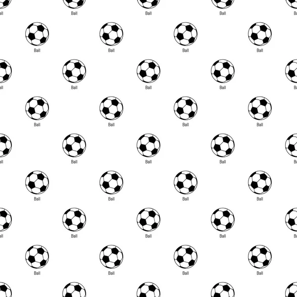 サッカー ボールのパターン ベクトルのシームレスな任意の Web デザインの繰り返し — ストックベクタ