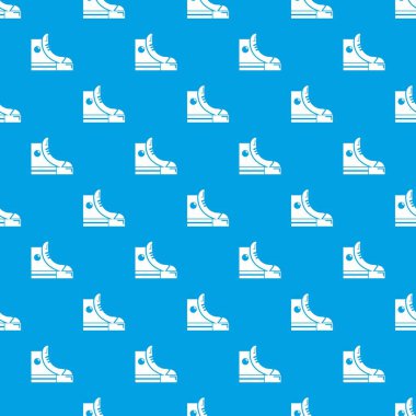 Spor ayakkabı hipster Ayakkabı desen vektör kesintisiz mavi