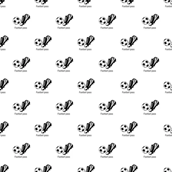 Football pass pattern vector seamless — Stock Vector