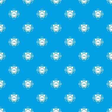 Çalar saat desen vektör kesintisiz mavi