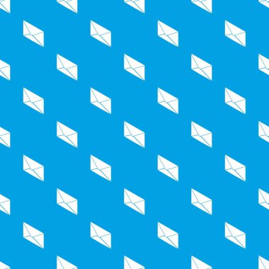 Posta mektup desen vektör kesintisiz mavi