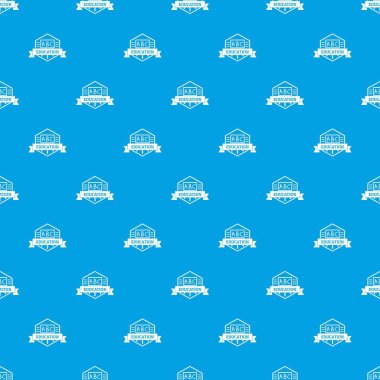 Eğitim desen vektör kesintisiz mavi
