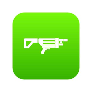 Oyun silah simge dijital yeşil