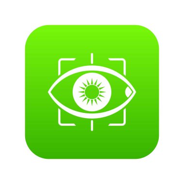 Göz simgesi dijital yeşil