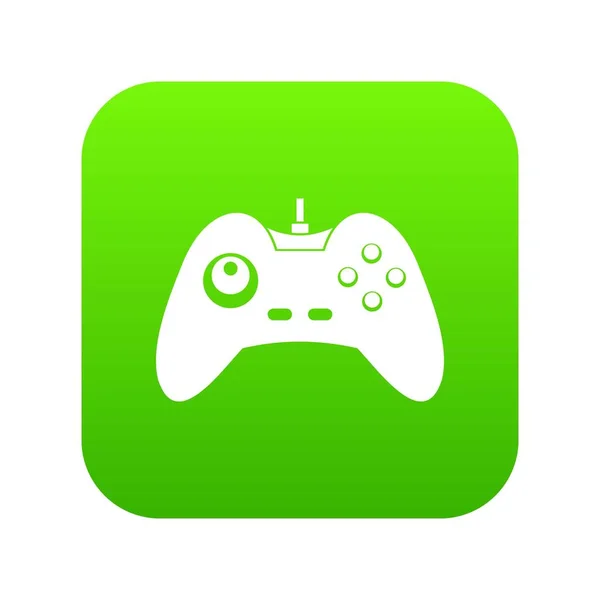 Ένα joystick digital πράσινο εικονίδιο — Διανυσματικό Αρχείο