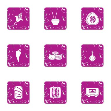 Açık ızgara simgeler kümesi, grunge tarzı