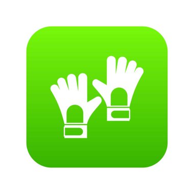 Kaleci simgesi dijital yeşil eldiven