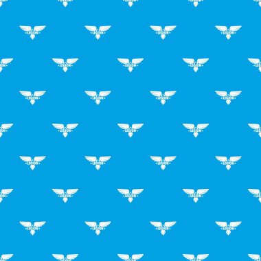 Lejyon kanat desen vektör kesintisiz mavi