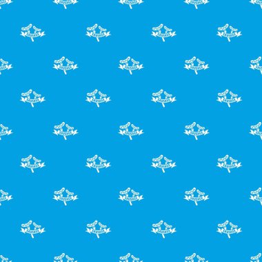 Sosis desen vektör kesintisiz mavi