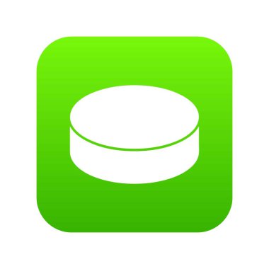 Çamaşır makinesi hokey yeşil simge vektör