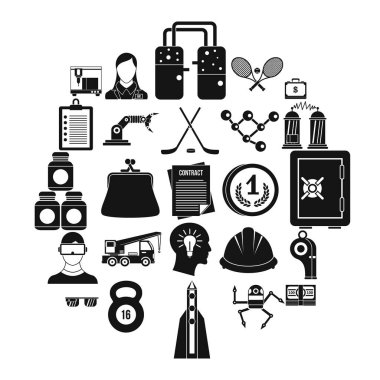 Başarı Icons set, basit tarzı