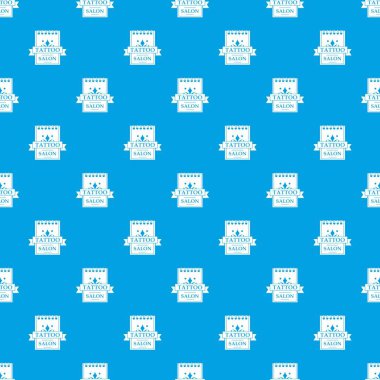 Dövme salonu desen vektör kesintisiz mavi